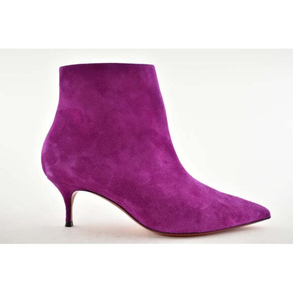 Christian Louboutin So Kate Booty 55 Richelieu Pink Purple Ankle Heel Bootie 36 - Picture 6 of 8